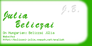 julia beliczai business card